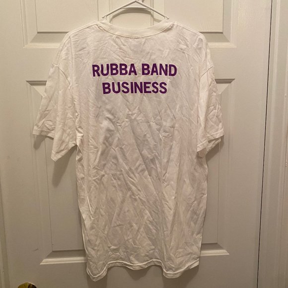 New Juicy J Men's Rubba Band Business Concert Music Tour White T-Shirt XL - Picture 2 of 2